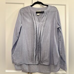 Orvis Blue Striped Cotton Tunic – Size M (10/12)